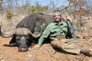 Donald Trump jnr during his African safari. Photo / Supplied