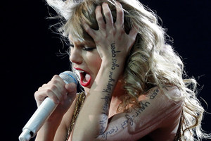 Singer Taylor Swift performs live at the Vector Arena. Photo / Natalie Slade