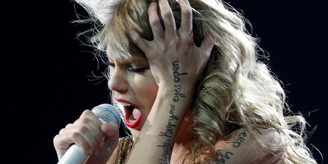 Singer Taylor Swift performs live at the Vector Arena. Photo / Natalie Slade