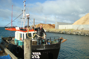 Rewai Karetai aboard the FV Easy Rider, which is missing tonight in the Foveaux Strait. Photo / Supplied