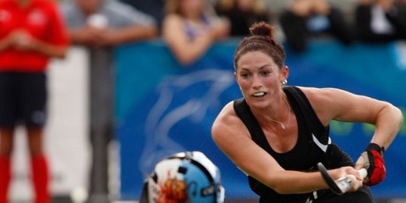Black Sticks goal scorer Katheryn Finlayson. Photo / John Stone.