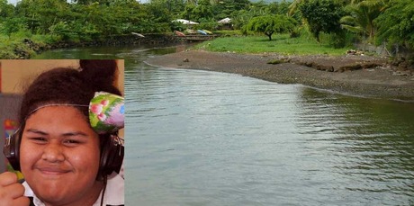 The Vaisigano River in Samoa, where New Zealand teenager Tai Pilitati (inset) reportedly drowned in flash floods. Photos / Supplied
