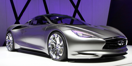 Infiniti's Emerg-E Concept launch at the 2012 Geneva Motor Show. Photo / Supplied