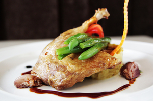 Slow-roasted duck at Altar Cafe. Photo / Richard Robinson