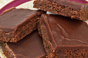 Ice brownies or dust with icing sugar. Photo / Jason Burgess