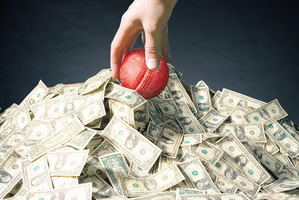 The market rate is $84,000 for a slow scoring batsman, $95,000 for bowlers conceding runs, and $1.4m for a fixed match result. Photo / Getty Images, Herald Graphic