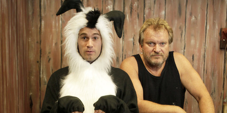 Papakura Theatre Club preparing for their production of Footrot Flats. Photo / Richard Robinson