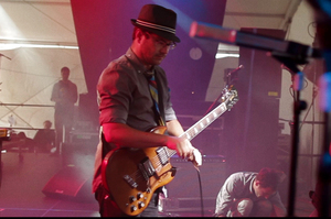 A scene from the making of The Black Seeds' Dust and Dirt.
Photo / Supplied