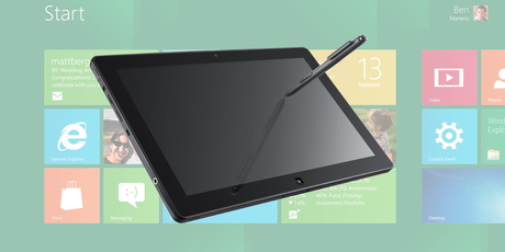 Windows 8 is not quite ready to face Samsung's 700T slate PC - but with touch support it's a vast improvement on Windows 7. Photo / Supplied