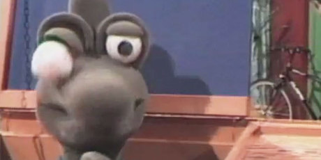 Thingee's eye pops out during an episode of The Son of a Gunn Show.