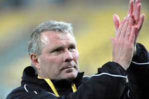 The Wellington Phoenix will kick off the A-League playoffs next Friday night, and coach Ricki Herbert is forecasting a spectacular evening. Photo / Ross Setford