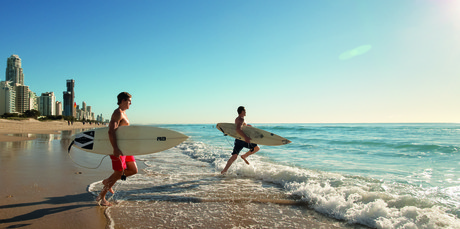 The Gold Coast's 70km of beaches are its biggest asset, but now it wants word to go out that it is also Australia's fastest-growing sporting city. Photo / Tourism Queensland