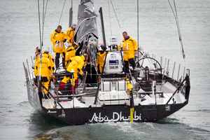 The crew of the Abu Dhabi. Photo / Natalie Slade