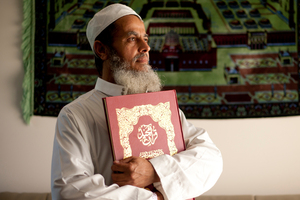 Imam Abu Abdullah has been barred from the Avondale Islamic Centre, but a meeting today will try to resolve the dispute. Photo / Dean Purcell