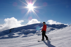 Cardrona skifields.
Photo / Doug Sherring