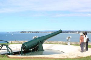 North Head's disappearing gun could be in for a makeover. Photo / Jim Eagles