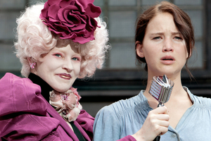 The performance by Jennifer Lawrence (right), here with Elizabeth Banks, in The Hunger Games is strong, moving and nuanced. Photo / Supplied