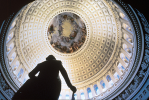 Inside the Capitol dome in Washington DC. Photo / Jake McGuire
