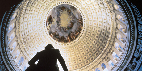 Inside the Capitol dome in Washington DC. Photo / Jake McGuire
