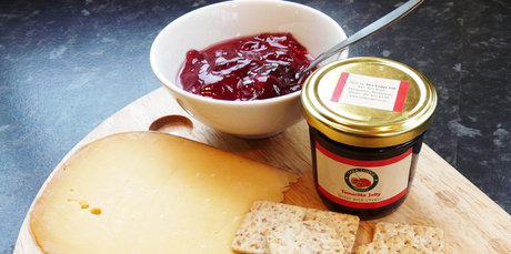 Tamarillo jelly is great as a condiment with cheese and crackers. Photo / Supplied