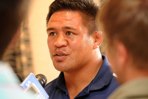 Blues skipper Kevin Mealamu. Photo / Getty Images