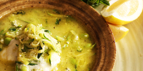 Mint in the courgette soup gives it a clean finish on the palate. Photo / Janna Dixon