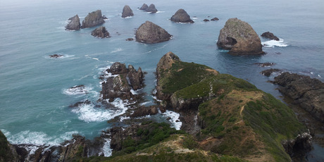 Nugget Point at the Catlin's south-eastern tip. Photo / Matthew Shallcrass