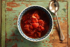Tomato ginger soup. Photo / Janna Dixon