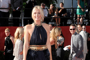 Tennis player Maria Sharapova arrives at the ESPY awards. Photo / AP