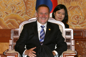 John Key said Obama was very friendly. Photo / Getty Images