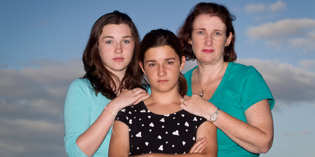 Fiona Campbell and her daughters Iona (left) and Isabel and (right). Photo / Richard Robinson Fiona Campbell and her daughters Iona (left) and Isabel and (right). Photo / Richard Robinson