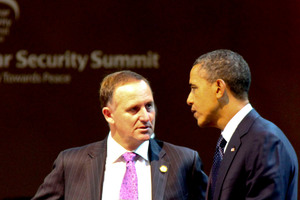 Prime Minister john Key meets with President Barack Obama. Photo / National Party