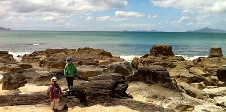 Walking the Waipu cove coastal trail. Photo / Supplied