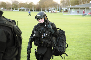 Liz Williams felt privileged to help her Armed Offenders Squad in Napier. Photo / Supplied