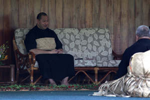 King Tupou VI grants civil servants an audience at his residence yesterday. Photo / Sarah Ivey