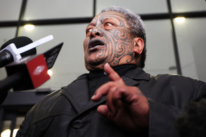 Academic Rawiri Taonui says 'Tame Iti is a master of theatre, not a terrorist.' Photo / Greg Bowker