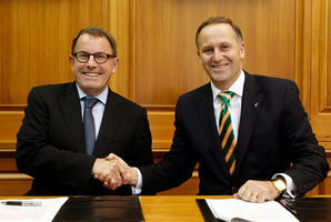 John Banks and John Key. Photo / Mark Mitchell
