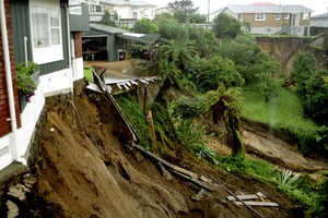 Even well-considered investments can be undermined by unexpected risks - like the weather-related damage sustained by this Tauranga property. Photo / APN