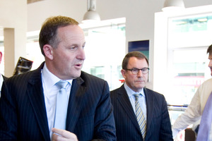John Key and John Banks at the infamous cup of tea. Photo / Dean Purcell