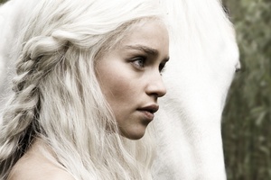 Emilia Clarke as Game of Thrones character Daenerys Targaryen. Photo / Supplied