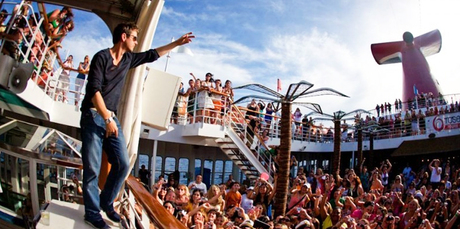 Cruisers welcome New Kids on the Block. Photo / Rose Tours