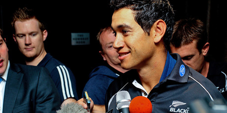 Ross Taylor talks to the media in Wellington today. Photo / Getty Images