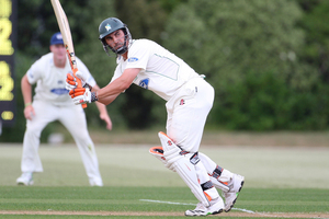 Matthew Sinclair of the Stags bats during the Plunket Shield match between the Auckland Aces and the Central Stags. Photo / Getty Images