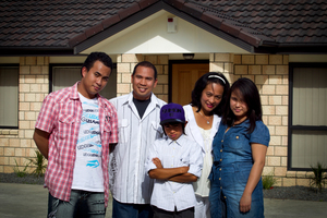 Salvador and Lolita Etraves, with their children Salvador Jnr, 20, Symon, 10, and Salomae, 20, have bought a house in Manurewa.
Photo / Natalie Slade