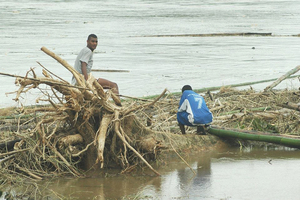 Torrential rains have resulted in widespread flooding across the Western Division, stranding thousands. Photo / Supplied