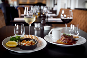 Fillet mignon and Spanish whitebait at the Botswana Butchery in Quay Street. Photo / Natalie Slade