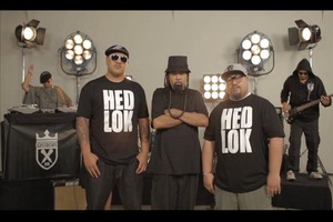 Hedlok - the NZ hip-hop supergroup featuring Che Fu, King Kapisi, and Teremoana Rapley. Photo / Supplied
