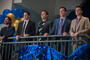 Thomas Ian Nicholas, Jason Biggs, Seann William Scott, Chris Klein and Eddie Kaye Thomas are shown in a scene from 'American Reunion' Photo / AP Thomas Ian Nicholas, Jason Biggs, Seann William Scott, Chris Klein and Eddie Kaye Thomas are shown in a scene from 'American Reunion' Photo / AP