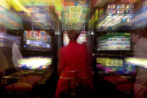 Pub pokie players last year accounted for more than $856 million of the total $1967 million spent at legal gambling venues. Photo / NZ Herald