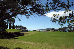 The Auckland Council is calling for the Government to find something else other than the navy land (pictured) at Narrow Neck for a Treaty settlement deal. Photo / Janna Dixon